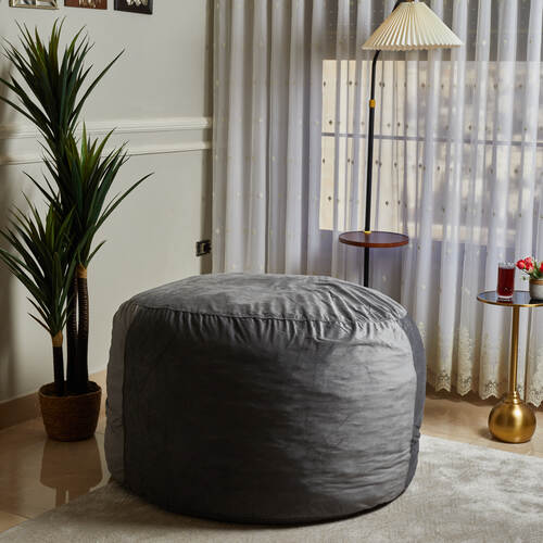 بين باج دئري الشكل (مخمل) بغطاء قابل للغسيل و الحشوة العجيبة