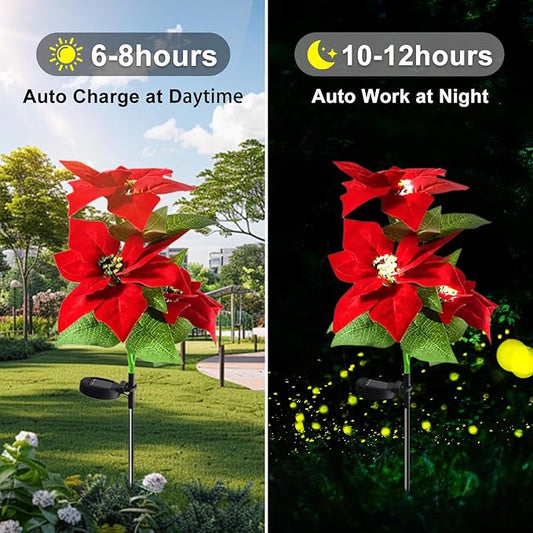 زهور بنت السلطان مضيئة بالطاقة الشمسية – ديكور حدائقي