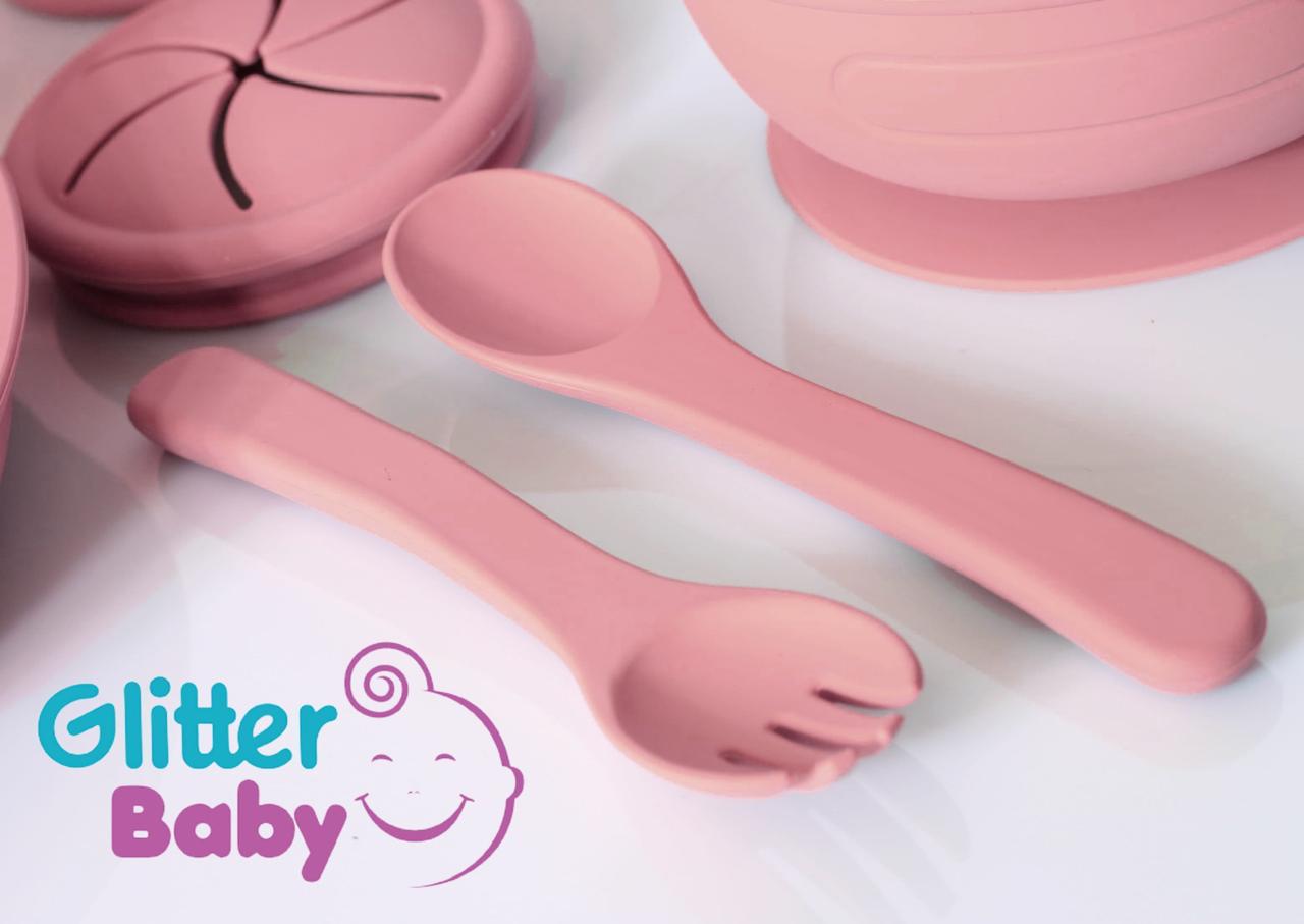 طقم Glitter Baby طعام للأطفال – 7 قطع