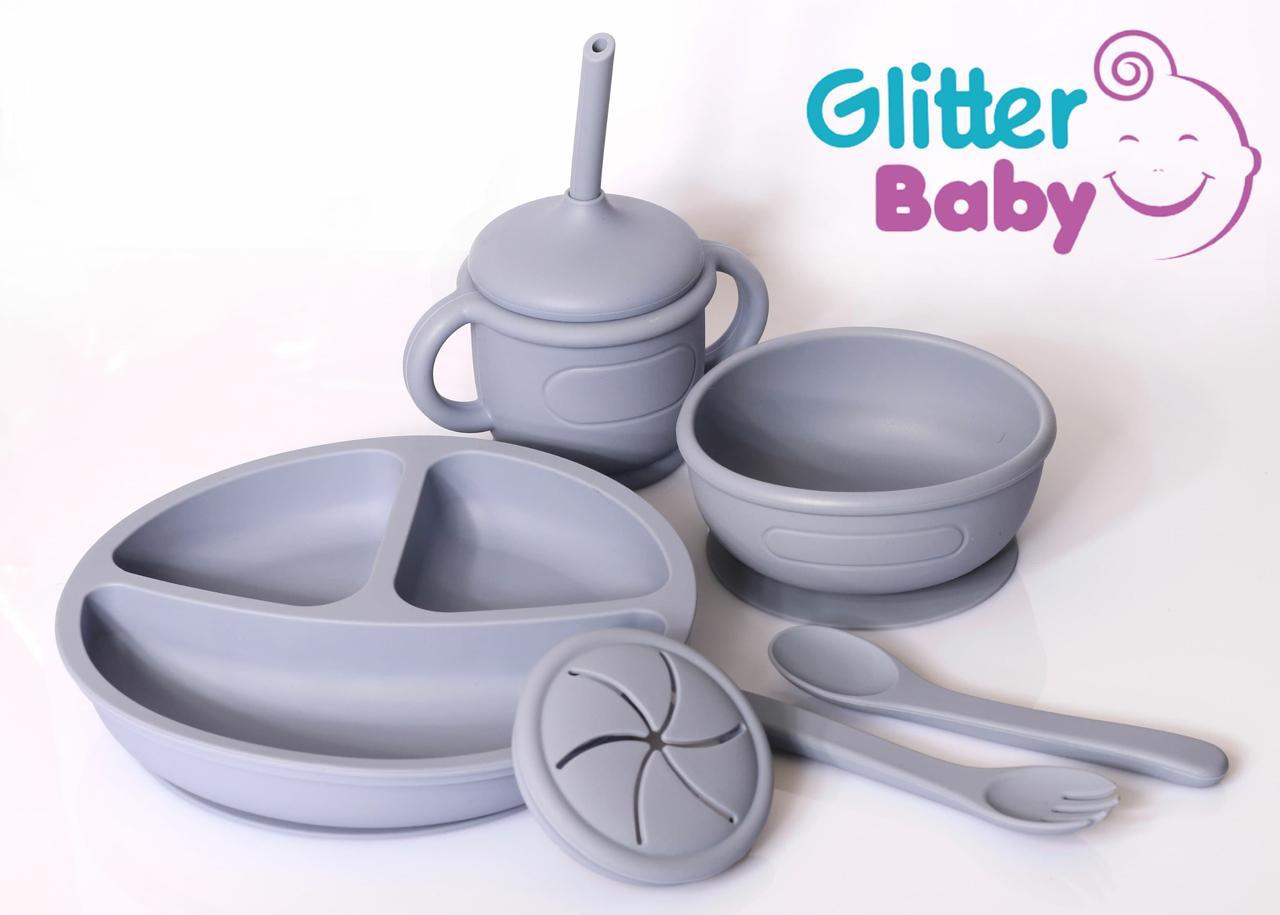 طقم Glitter Baby طعام للأطفال – 7 قطع