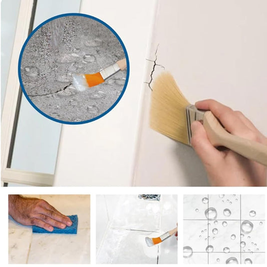 دهان عازل الماء لجميع الأسطح 500 غرام -لون ابيض يتحول الى شفاف