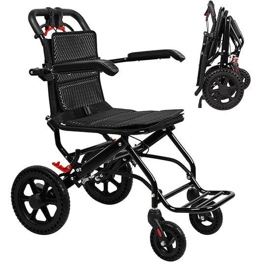 الكرسي المتحرك الذكي القابل للطي – خفيف الوزن، مريح وآمن للسفر والاستخدام اليومي