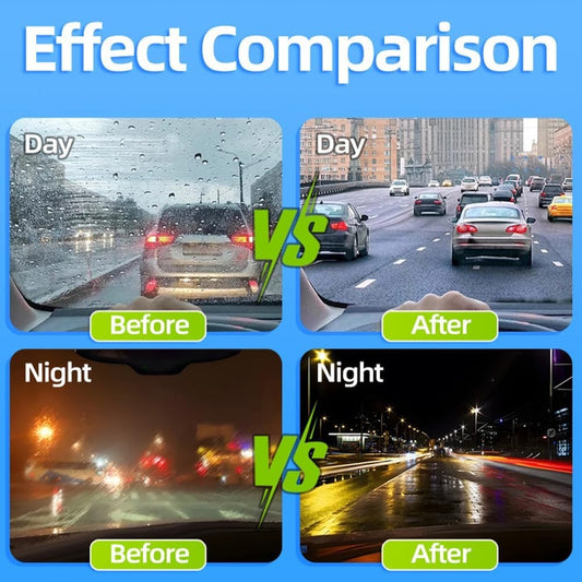 مزيل طبقة الزيت والأوساخ لزجاج السيارات – منظف زجاج احترافي للحماية من الضباب والماء