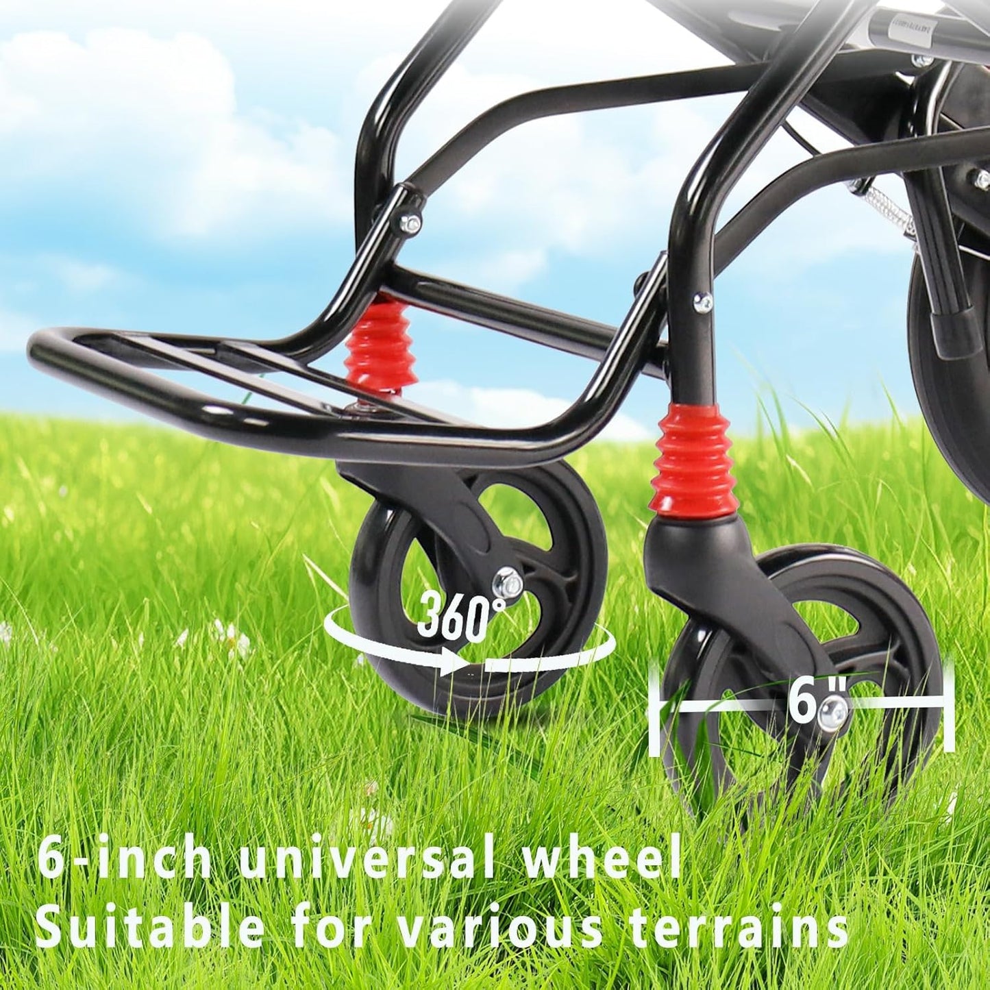 الكرسي المتحرك الذكي القابل للطي – خفيف الوزن، مريح وآمن للسفر والاستخدام اليومي