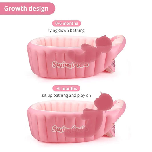 حوض استحمام أطفال قابل للنفخ – ذكي، آمن، ومتعدد الاستخدام