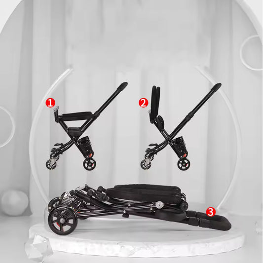 عربة أطفال توأم عملية وخفيفة الوزن – قابلة للطي من عمر 6 أشهر حتى 6 سنوات