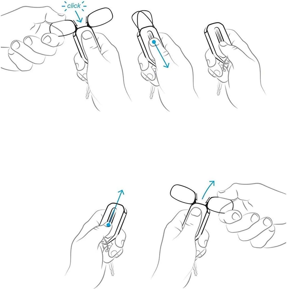 نظارات الجيب المكبرة بحجم ميدالية وبتكبير ×2