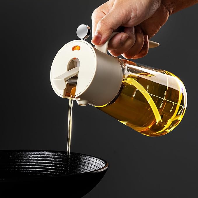 بخاخ وزجاجة صب الزيت 2 في 1  دقة وسهولة في كل استخدام
