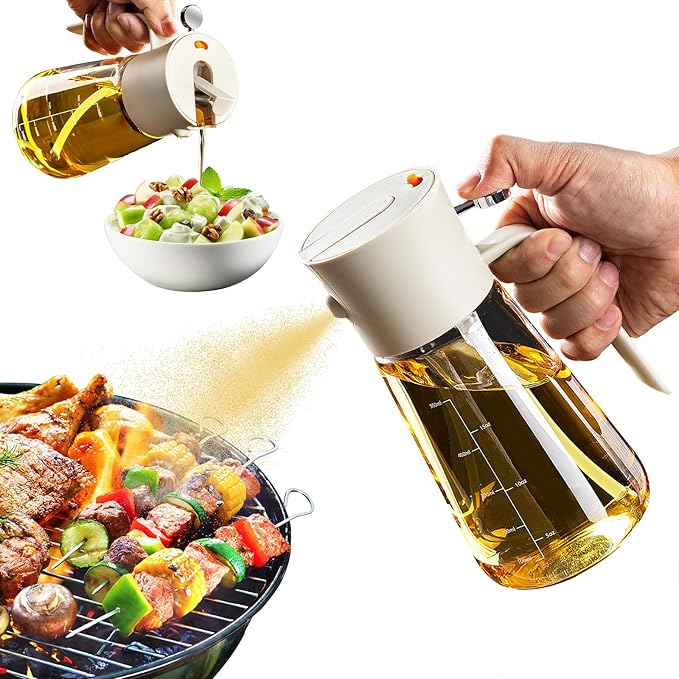 بخاخ وزجاجة صب الزيت 2 في 1  دقة وسهولة في كل استخدام