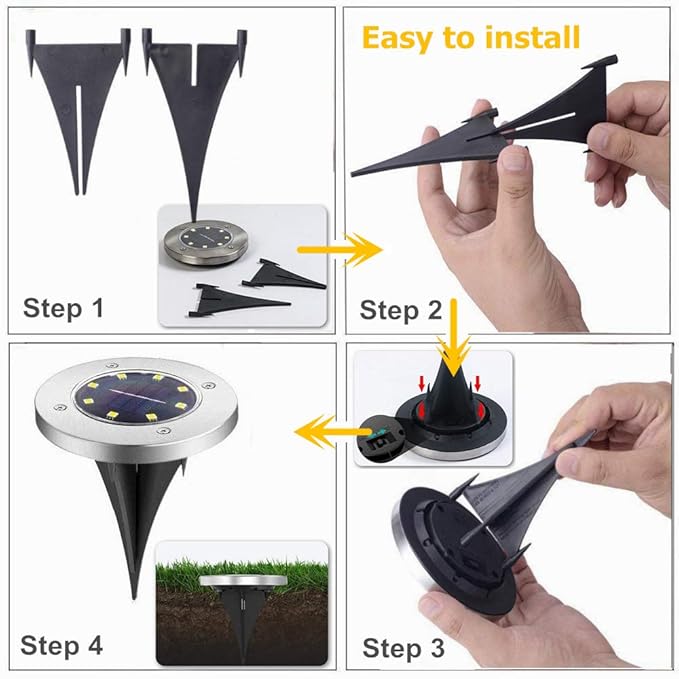 مصابيح أرضية شمسية – LED  مقاوم للعوامل الجوية