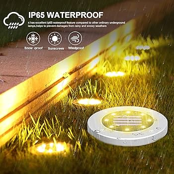مصابيح أرضية شمسية – LED  مقاوم للعوامل الجوية