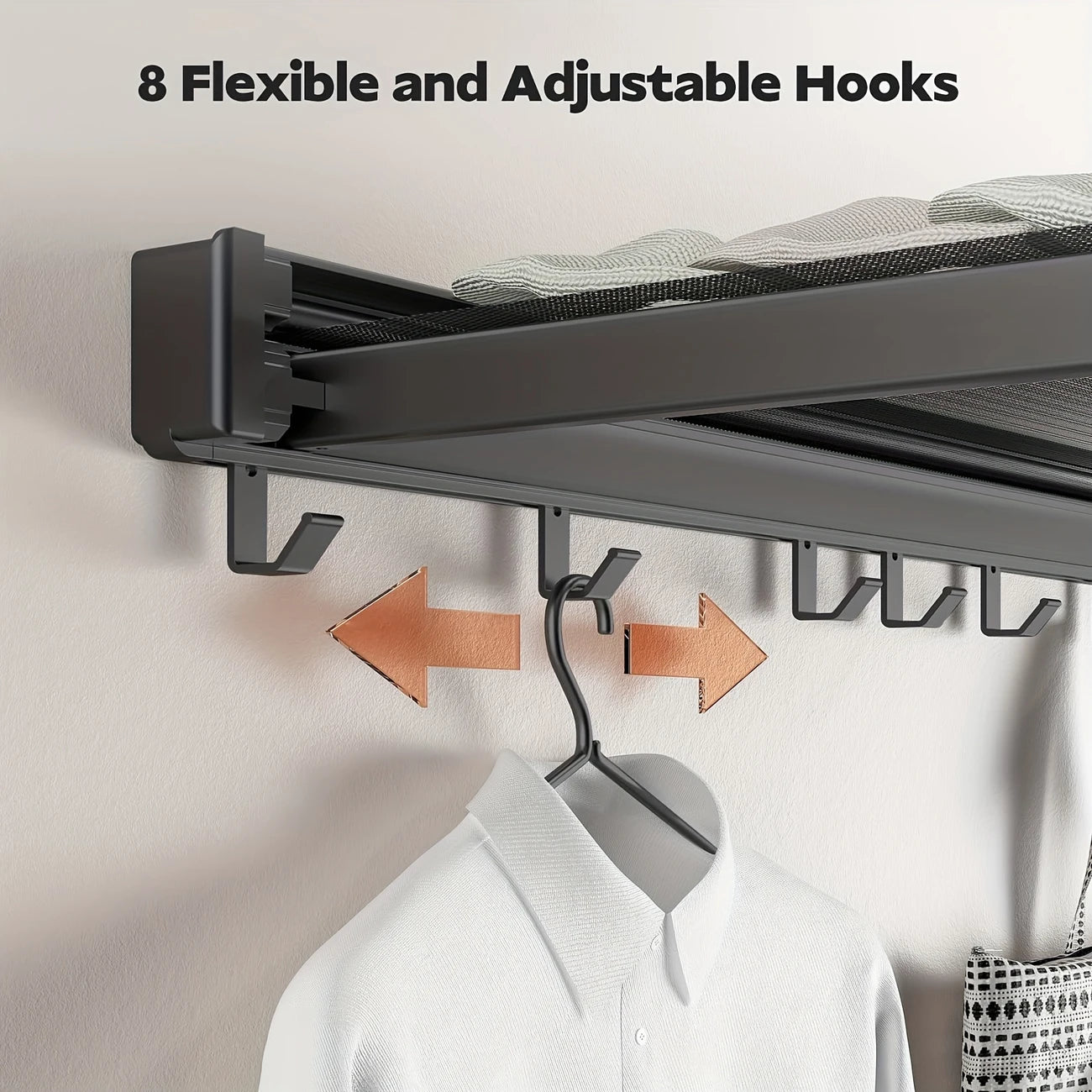 رف تعليق قابل للطي متعدد الاستخدامات – عملي وأنيق