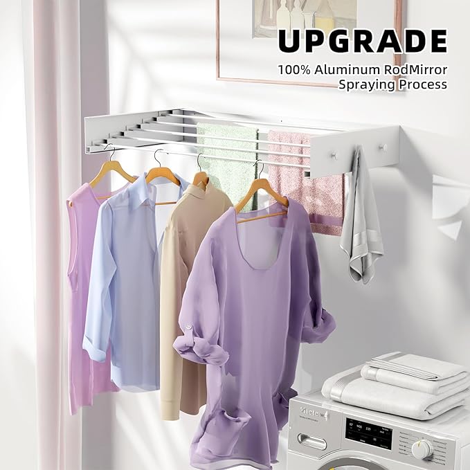 رف تجفيف قابل للطي بتصميم أنيق 80 سم