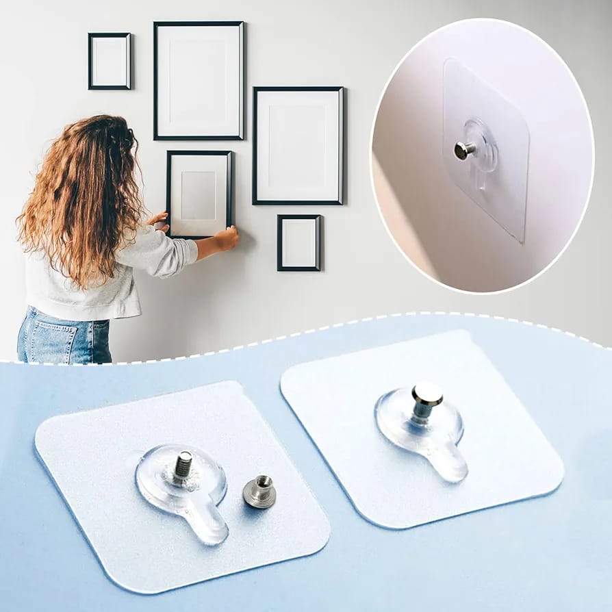 بديل المسمار | يركب على الدهان وكل الأسطح – يتحمّل 5 كغ!