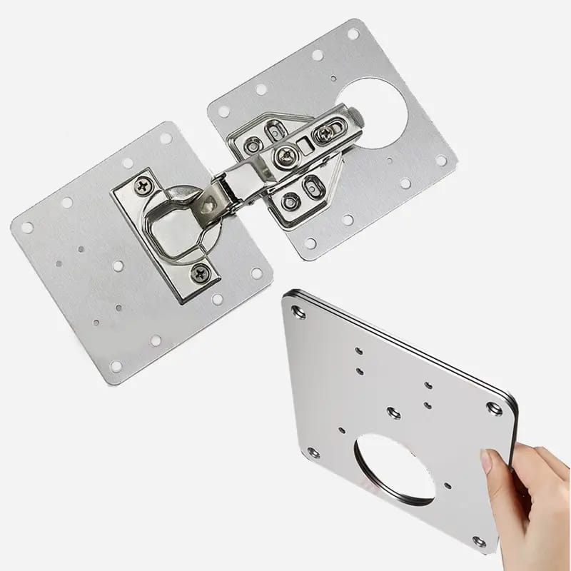 لوحات تثبيت مفصلات الخزائن – ستانلس ستيل المقاوم للصدأ