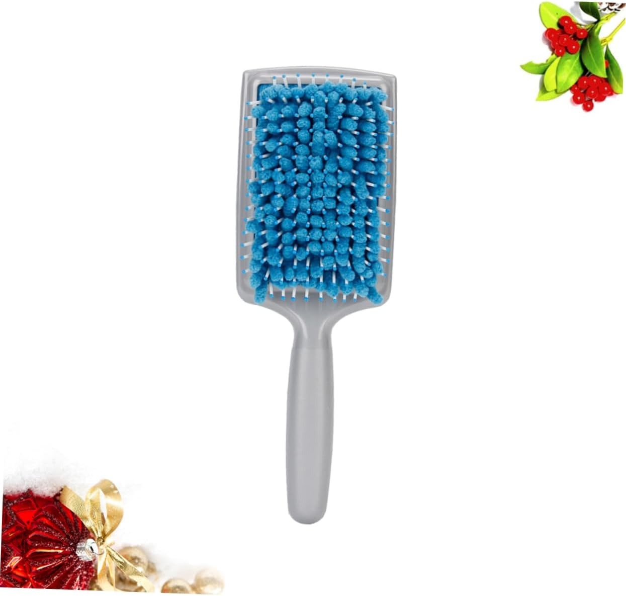 فرشاة تصفيف وتجفيف الشعر – إسفنجية ماصّة للماء مع تدليك مريح للفروة