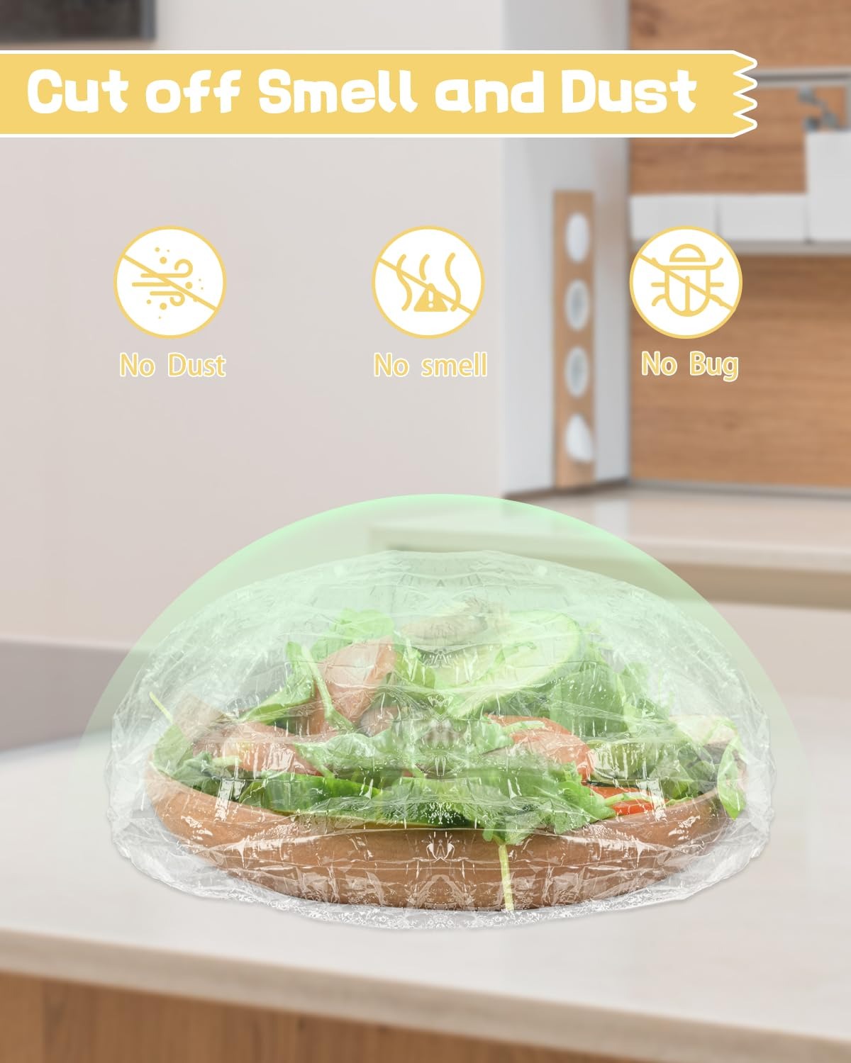 أغطية حفظ الطعام المرنة القابلة للاستخدام مرة واحدة – لحماية ونظافة مثالية
