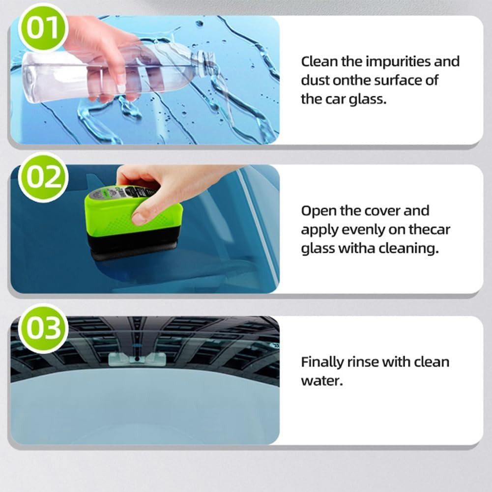 مزيل طبقة الزيت والأوساخ لزجاج السيارات – منظف زجاج احترافي للحماية من الضباب والماء