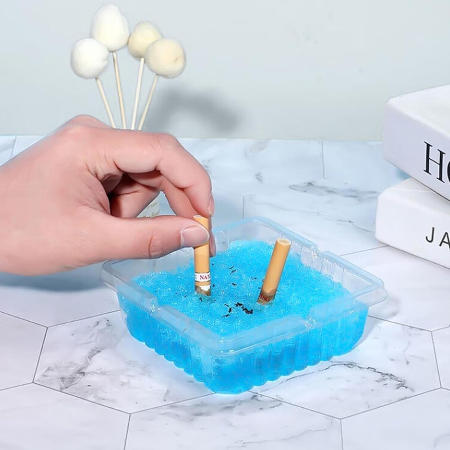 منفضات سجائر بدون دخان للاستعمال مرة واحدة