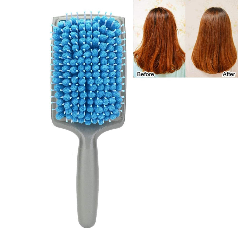 فرشاة تصفيف وتجفيف الشعر – إسفنجية ماصّة للماء مع تدليك مريح للفروة