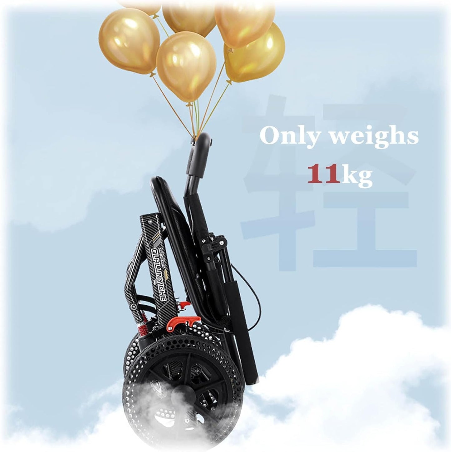 الكرسي المتحرك الذكي القابل للطي – خفيف الوزن، مريح وآمن للسفر والاستخدام اليومي