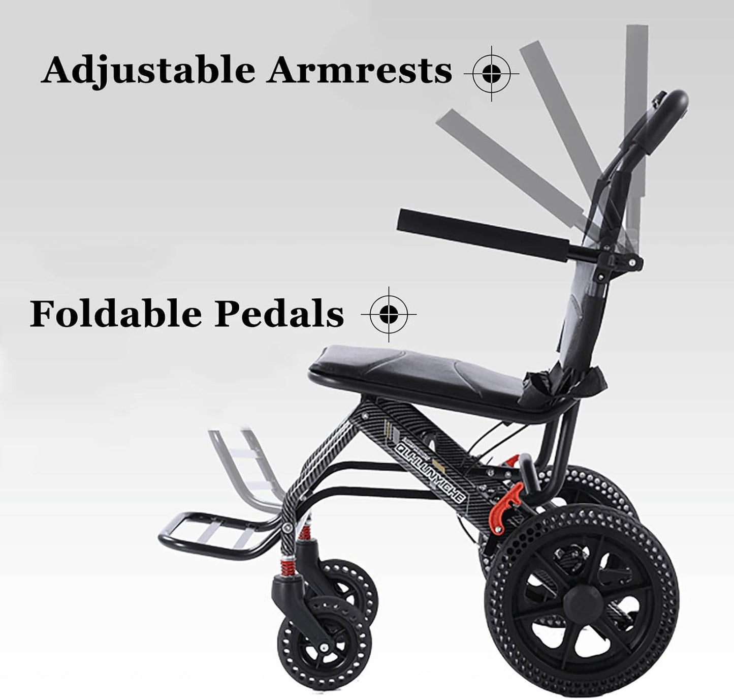 الكرسي المتحرك الذكي القابل للطي – خفيف الوزن، مريح وآمن للسفر والاستخدام اليومي