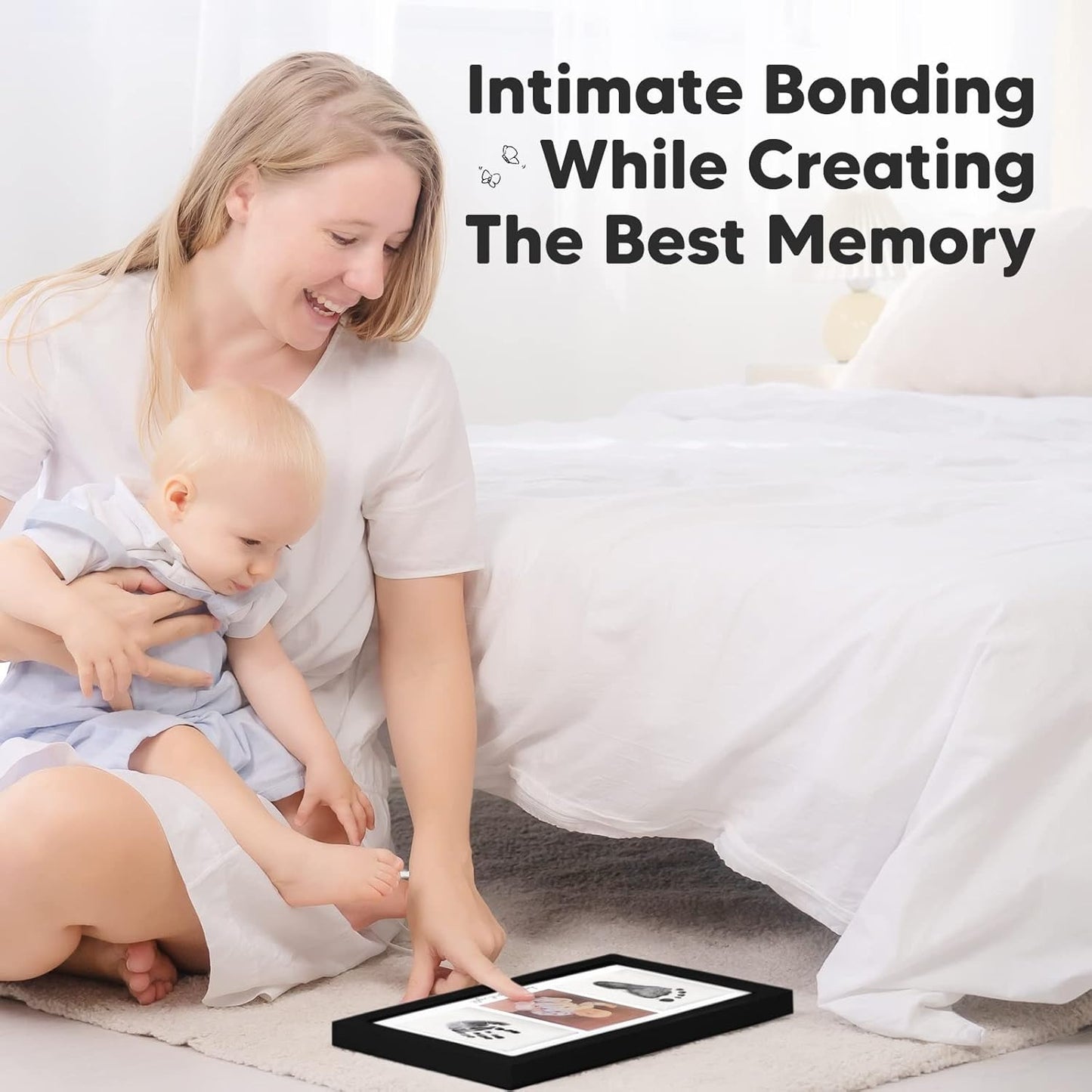 مجموعة تذكار بصمة يد وقدَم الطفل – آمنة، نظيفة، وكيوت لحفظ أجمل اللحظات