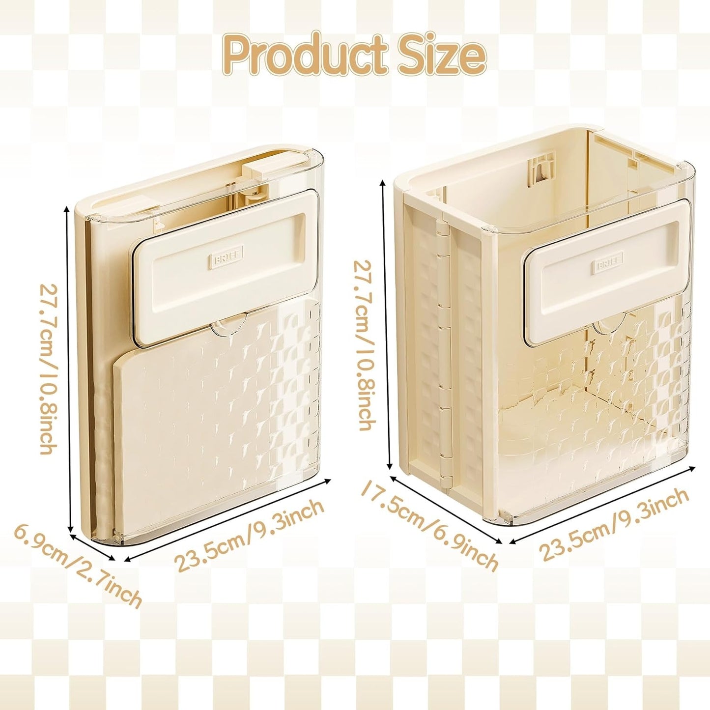 سلة قمامة ذكية قابلة للطي بإغلاق مغناطيسي