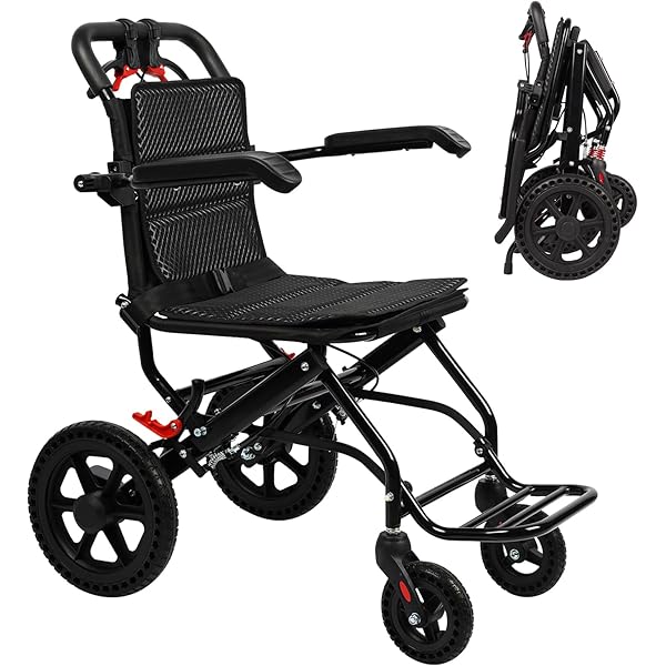 الكرسي المتحرك الذكي القابل للطي – خفيف الوزن، مريح وآمن للسفر والاستخدام اليومي