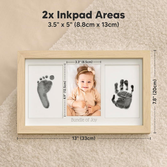 مجموعة تذكار بصمة يد وقدَم الطفل – آمنة، نظيفة، وكيوت لحفظ أجمل اللحظات