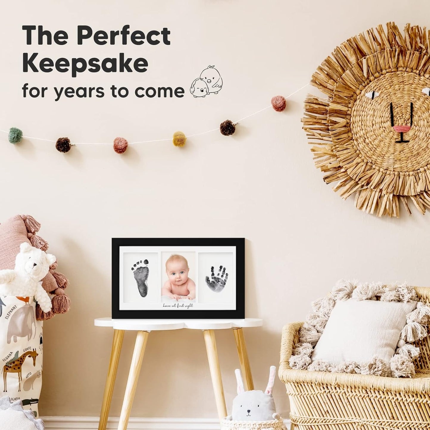 مجموعة تذكار بصمة يد وقدَم الطفل – آمنة، نظيفة، وكيوت لحفظ أجمل اللحظات