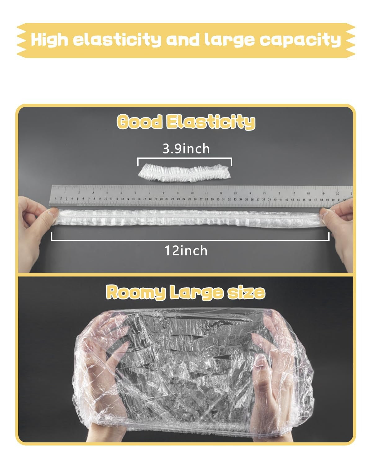 أغطية حفظ الطعام المرنة القابلة للاستخدام مرة واحدة – لحماية ونظافة مثالية