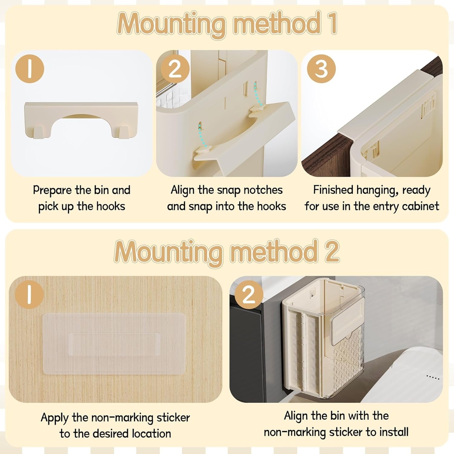 سلة قمامة ذكية قابلة للطي بإغلاق مغناطيسي