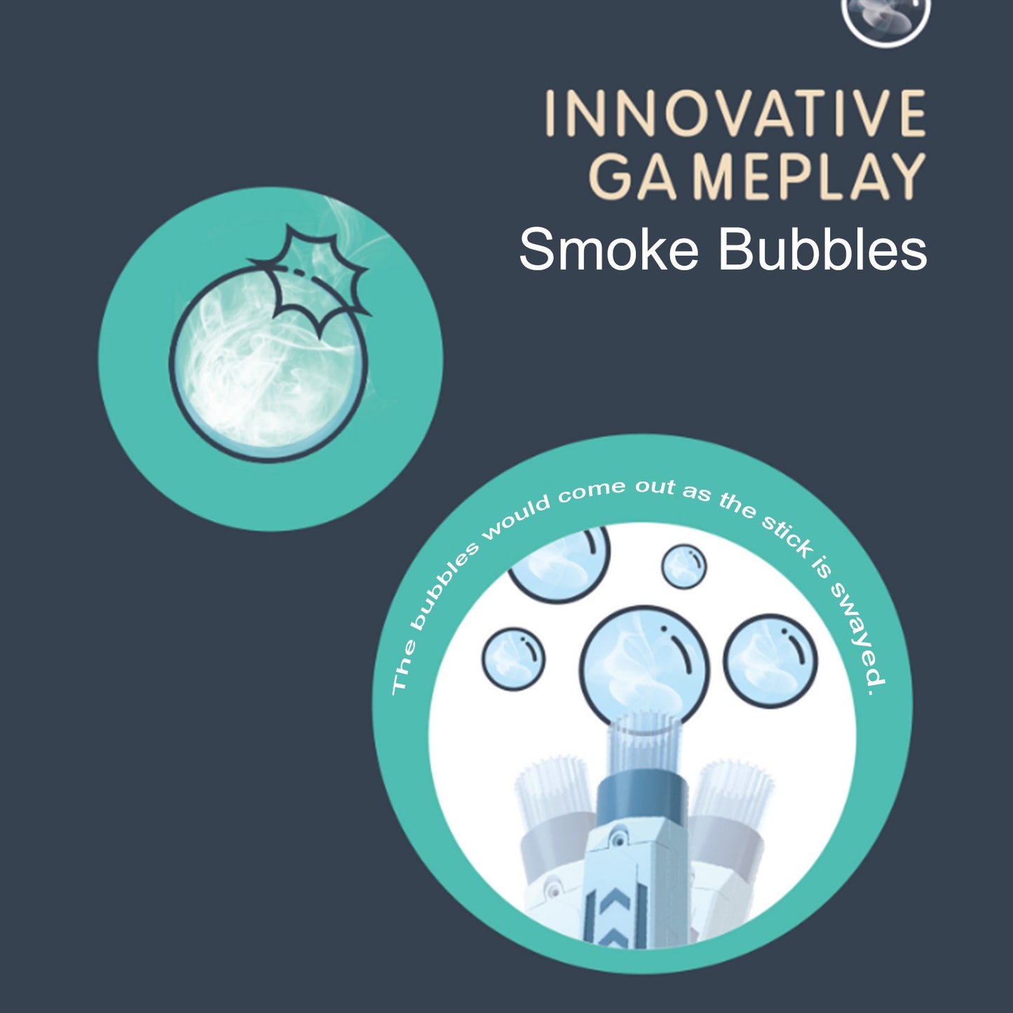 فقاعات الغيوم بالقفازات السحرية – لعبة الفقاعات التفاعلية الآمنة للأطفال