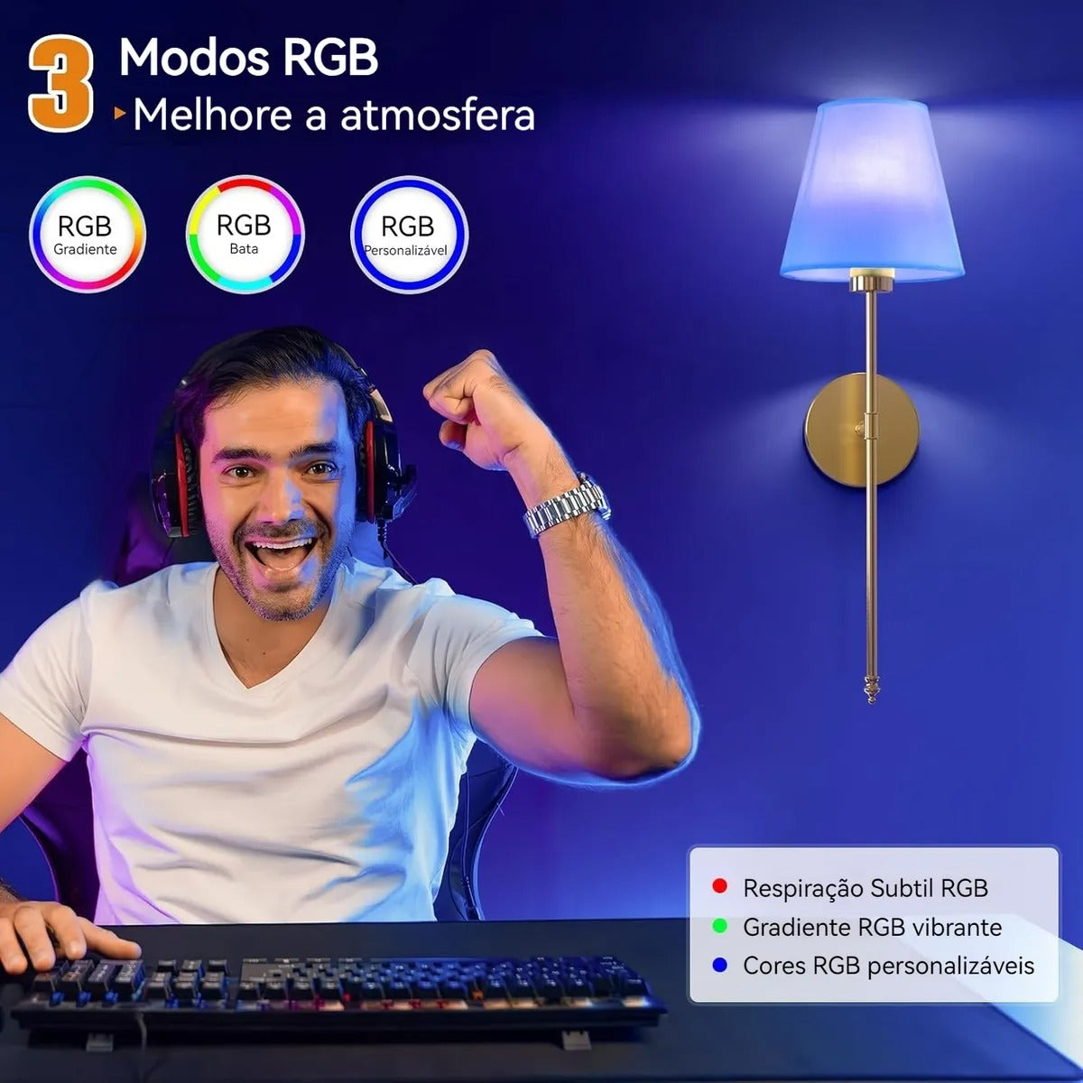 ريموت، وبطارية قابلة للشحن - LUMVA LuxWall – إضاءة جدارية لاسلكية بتصميم كلاسيكي عصري