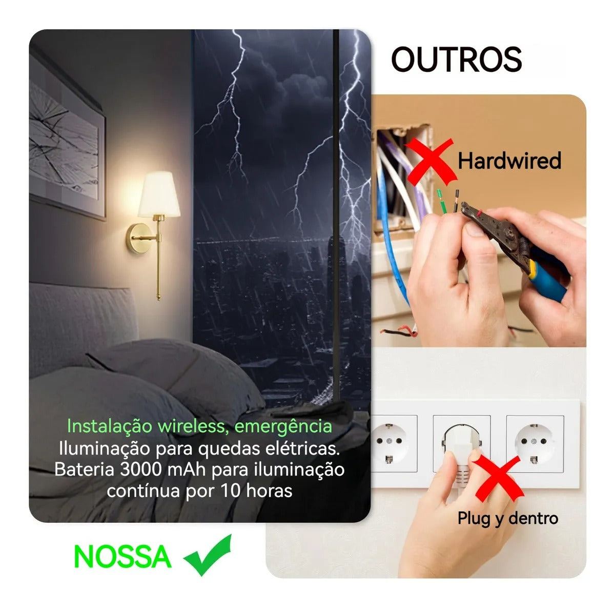 ريموت، وبطارية قابلة للشحن - LUMVA LuxWall – إضاءة جدارية لاسلكية بتصميم كلاسيكي عصري