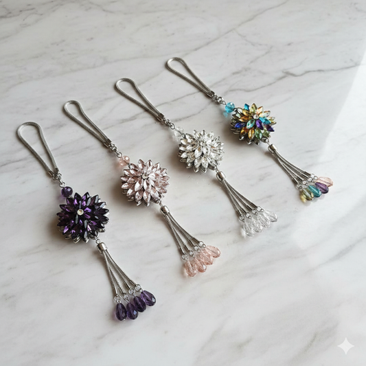 تعليقة مرآة السيارة البلورية الأنيقة