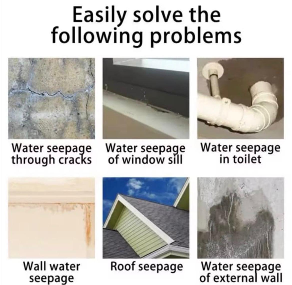 دهان عازل الماء لجميع الأسطح 500 غرام -لون ابيض يتحول الى شفاف