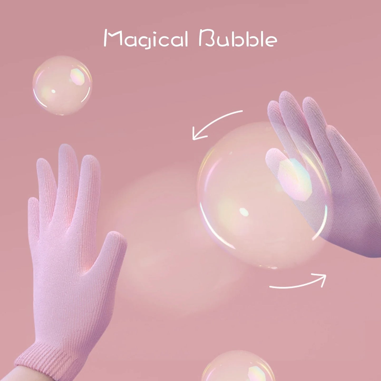 فقاعات الغيوم بالقفازات السحرية – لعبة الفقاعات التفاعلية الآمنة للأطفال