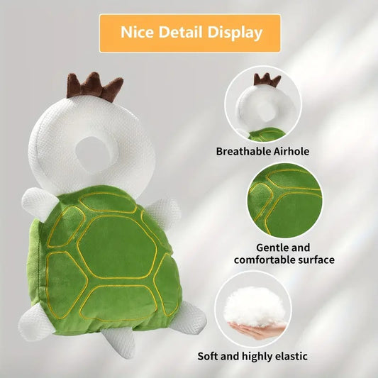 واقي رأس وظهر للأطفال على شكل سلحفاة