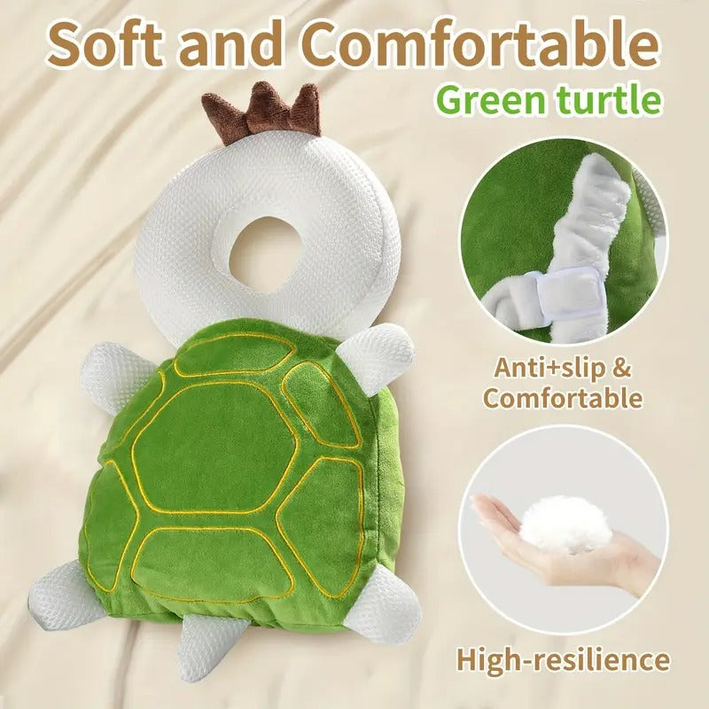واقي رأس وظهر للأطفال على شكل سلحفاة