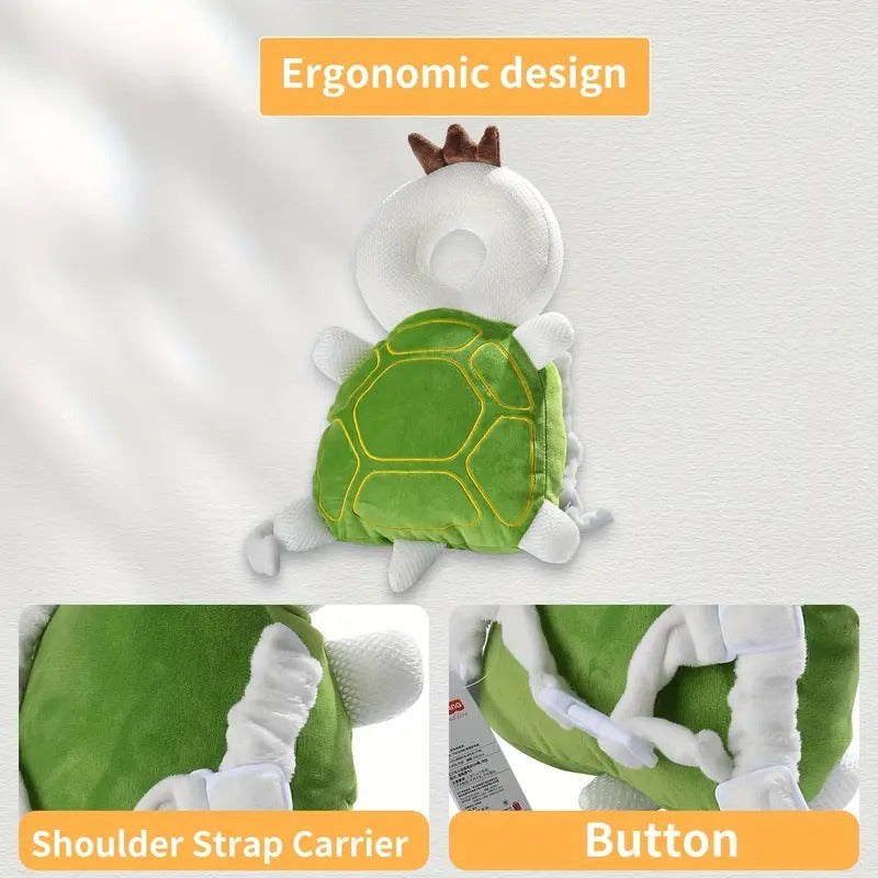 واقي رأس وظهر للأطفال على شكل سلحفاة