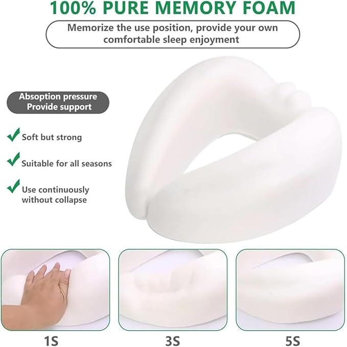 وسادة السفر الفاخرة لدعم الرقبة والذقن