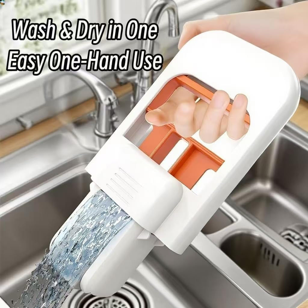 الممسحة الذكية الصغيرة القابلة للطي بعصر ذاتي – لتنظيف الأسطح الجافة والرطبة