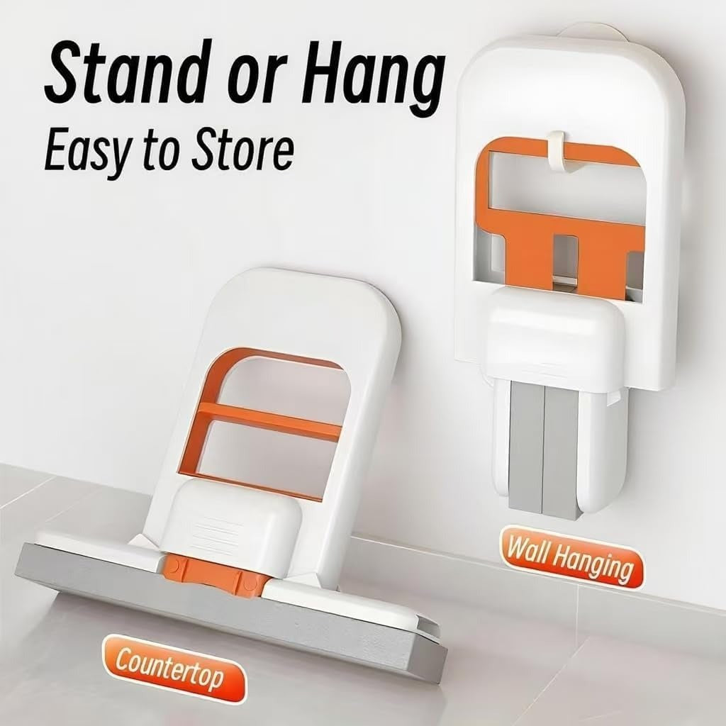 الممسحة الذكية الصغيرة القابلة للطي بعصر ذاتي – لتنظيف الأسطح الجافة والرطبة