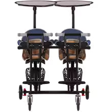 عربة أطفال توأم عملية وخفيفة الوزن – قابلة للطي من عمر 6 أشهر حتى 6 سنوات