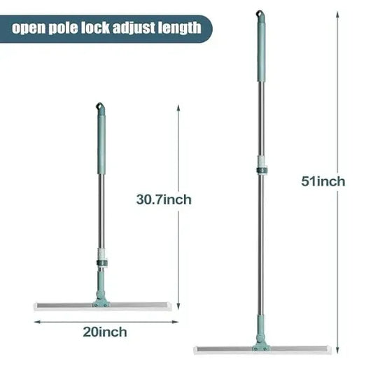 ممسحة متعددة الاستخدامات | شفرة سيليكون قابلة للتعديل | رأس دوار ١٨٠ درجة