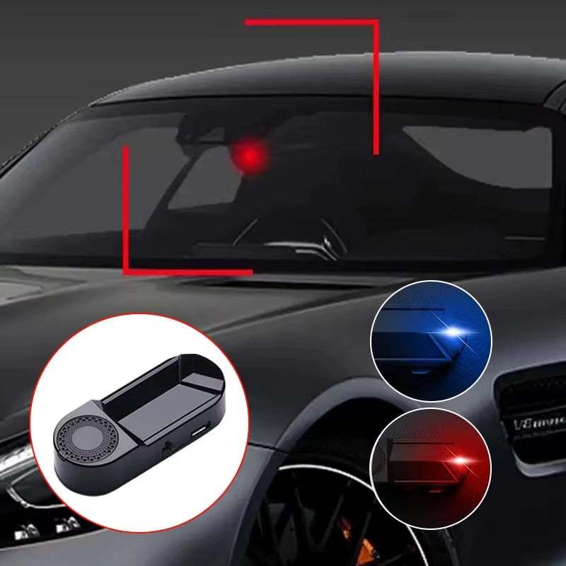 جهاز الإنذار الوهمي  بالون الازرق بالطاقة الشمسية (2 في 1) – حماية رادعة لسيارتك وعطر منعش لمقصورتك!