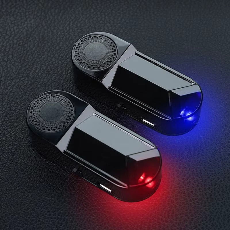 جهاز الإنذار الوهمي  بالون الازرق بالطاقة الشمسية (2 في 1) – حماية رادعة لسيارتك وعطر منعش لمقصورتك!