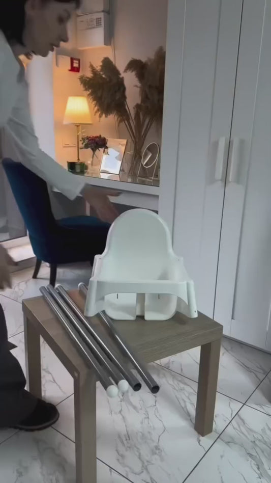 كرسي طعام عالي للأطفال من هاك بلس– تصميم عملي وأمان عالي